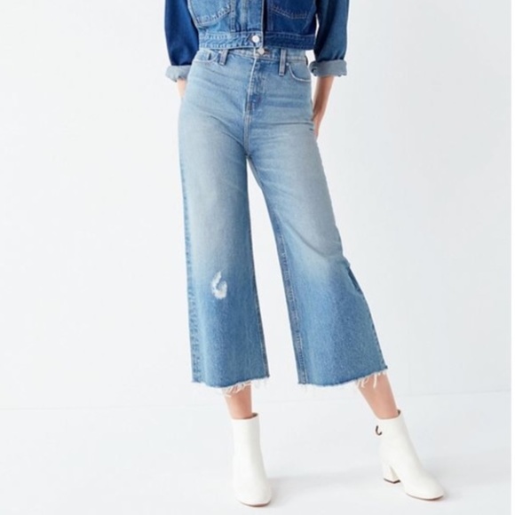BDG Denim - BDG Wide Leg Cropped Culotte Jeans Denim 29/8 UO
